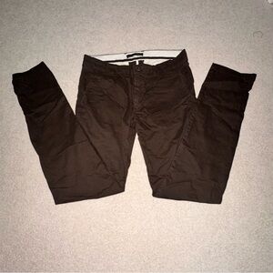Zara Men's Dark Brown Chinos Pants, Size 31